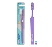 Brosse à Dents TePe Denture Care pour Prothèses, Couleurs Assorties, 1pc | Brosse pour un nettoyage efficace et précis des prothèses dentaires grâce à ses brins très longs et fermes