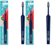 Brosse à dents TePe Select Compacte, Extra-Souple, Couleurs assorties, 1pc, brins extra-souples pour un nettoyage efficace et en douceur, petite tête de brosse effilée (Lot de 2)