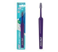 Brosse à dents TePe Select Compacte, Medium, 1pc, efficace pour l'élimination de la plaque dentaire, petite tête de brosse effilée, nettoyage en douceur pour les adultes