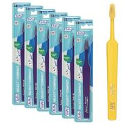 Brosse à dents TePe Select Compacte, Medium, 1pc, efficace pour l'élimination de la plaque dentaire, petite tête de brosse effilée, nettoyage en douceur pour les adultes (Lot de 6)