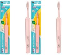 Brosse à dents TePe Select Compacte, Souple, Couleurs assorties, 1pc, brins souples pour un nettoyage efficace et en douceur, petite tête de brosse effilée (Lot de 2)
