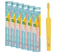 Brosse à dents TePe Select Compacte, Souple, Couleurs assorties, 1pc, brins souples pour un nettoyage efficace et en douceur, petite tête de brosse effilée (Lot de 6)