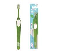 Brosse à dents TePe Supreme Compacte, Souple, Couleurs assorties, 1pc, brins sur deux niveaux pour un nettoyage précis, petite tête de brosse, également adaptée aux enfants