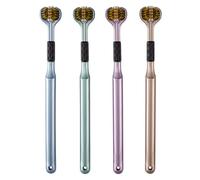 Brosse à dents trois faces pour adultes, brosse à dents souple, poils souples, poignée ergonomique, brosse à dents pour besoins spéciaux, brosse à dents à capteur douce, antidérapante avec une pureté