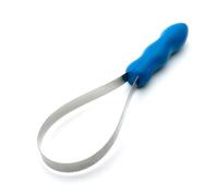 Brosse à dépouillement avec lame de toilettage face lames en acier inoxydable poils d animal pour le nettoyage raclage la sueur et l élimination eau design suspendu zone