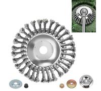 Brosse à désherber Débroussailleuse 6 pouces pour Stihl 150 x 25.4mm Brosse à désherber pour débroussailleuse Stihl Accessoires d'installation inclus