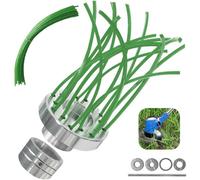 Brosse à désherber pour débroussailleuses et coupe-bordures, comprenant 32 fils de nylon PA66, brosse à désherber efficace et durable en