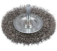 BROSSE À DISQUE AVEC TIGE EN ACIER INOXYDABLE DE 75 MM YT-47568 YATO