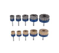 Brosse à disque d'ébavurage en fil d'acier inoxydable, brosse de polissage plate de 40 à 165mm de diamètre for pièces en fonte/acier, 1 pièce(40mm twisted wire)