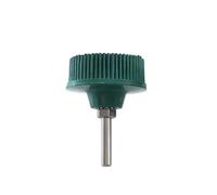 Brosse à disque émeri de 5,1 cm, roue abrasive en caoutchouc pour polissage du métal, meulage et ébavurage, grain 50/80/120 en option