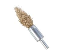 Brosse à disque métallique, Brosse à roue métallique for meuleuse d'angle, perceuse électrique, tête en cuivre SS de 6mm, plusieurs tailles(16*40*82mm)