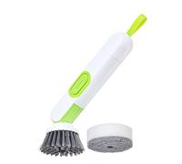 Brosse à Distributeur de Savon - Lave-Vaisselle à Longue poignée, de Nettoyage Rechargeable | poignée Ergonomique, Design antidérapant, Produit Polyvalent pour ustensiles de Cuisine, L
