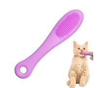 Brosse à doigt pour chat | Nettoyeur de menton doux | Brosse de nettoyage des doigts antidérapante pour animaux de compagnie et chiens