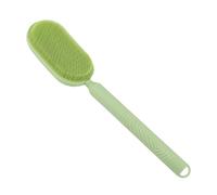 Brosse à dos de douche, brosse en silicone à long manche, extensible et télescopique avec prise en main ergonomique, outil de bain avec fonction de séchage rapide, soins de la peau pour femmes