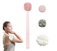 Brosse à Dos de Douche - Manche Long avec Revêtement Anti-Dérapant, Poils Denses pour Nettoyage Profond,Frottoir Douche,pour Maison, Dortoir, Appartement, Salle de Bain, École