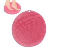 Brosse à dos pour mur de douche, brosse à pieds de forme ronde, accessoires de douche, tapis de bain mural pour une utilisation sous la douche