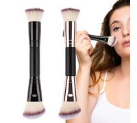 Brosse À Double Extrémité - Outil À Double Pointe En Poils Synthétiques | Ensemble D'applicateurs De Mélange Pour Le Visage, 17,5x4 Cm/6,89x1,57 Pouces | Outil De Correcteur De Poudre De Réglage | Con