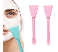 Brosse à double tête en silicone pour masque facial avec application de masque facial - Outil de beauté