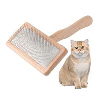 Brosse à épingle pour chien : brosse professionnelle de toilettage pour chiens, pinceau portable pour animaux de compagnie | Pinceau plat extra long, brosse à épingle de nettoyage en douceur élimine
