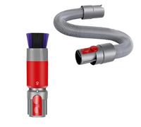 Brosse à épousseter anti-rayures et raccords de tuyau d'extension flexible de 160 cm pour aspirateur sans fil Dyson GEN5 V15 V12 V11 V10 V8 V7, idéal pour les détails de voiture, le nettoyage de