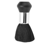 Brosse à épousseter le cou, douce et confortable, avec manche ergonomique, noire, pour le nettoyage du visage et du cou