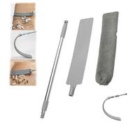 Brosse à épousseter télescopique avec tête amovible pour ventilateur de plafond et lit