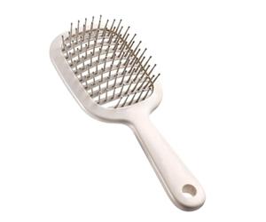 Brosse à évent | Brosse Pour Les Femmes | Paddle Detangling Avec Poils Avec Pointe A | Brosse À Évent Pour Les Cheveux | Réparé À Poils Courbés, Brosse À Paie