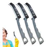 Brosse à fente pour fenêtre : poils en nylon polyvalents, poignée compacte, design fissures, outil de nettoyage facile | Nettoyeur de piste de porte pour filtre fenêtre, obturateur coulissant du foyer