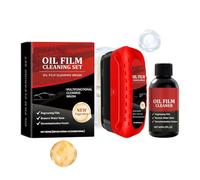 Brosse à film d'huile, polissage doux et durable universel | Ensemble de dissolvant de film d'huile de revêtement de verre-pour écran extérieur intérieur PP cuir MPV SUV