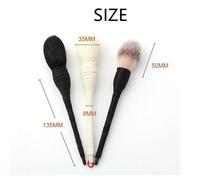 Brosse À Flamme Professionnelle Plat Laine De Chèvre Rotin Maquillage Cosmétique Blush Poudre Fond De Teint Maquillage Pinceaux De Beauté Pour Pinceau De Maquillage