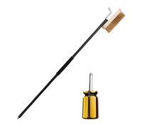 Brosse À Four À Pizza Avec Grattoir | Brosse Pour Pierre À Pizza Avec Grattoir En Acier - Grattoir Pour Four À Pizza, Outil 2 En 1 Pour Mur De Four À Pizza En Pierre
