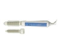 Brosse à friser cheveux - ADLER - AD 204 - 550 W - 3 niveaux de puissance - blanc-bleu