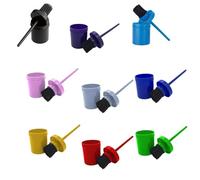 Brosse à graisse pour sabot - Équipement équestre robuste pour élevage | Matériau PP, durable, 7,5 x 6 cm, poignée ergonomique, boîte à huile scellée, poils denses, pour le nettoyage des sabots de