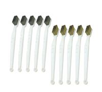 Brosse À Gratter Pour Brosse Métallique,Brosses À Gratter Propres En Acier Inoxydable Et Laiton,Mini Brosse À Dents En Poils Métalliques Pour Nettoyage Des Scories Et Rouille De Soudage (10 Pièces)