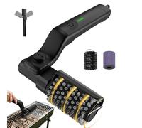 Brosse à Gril Électrique - Poils en Acier Inoxydable Robuste | Nettoyeur Rotatif pour Gril d'Extérieur | pour Pelouse Plage Terrasse Camping-Car Camping Personnes Âgées Femmes Hommes Chefs