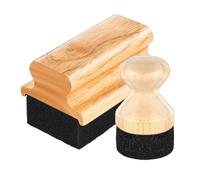 Brosse à Huile en Bloc de Cire d'allaitement, éponge de Commande crémeuse | Brosse de Nettoyage Robuste pour Surfaces en Bois, Aides à la Cuisine Faits à la Main pour Les Soins - Station de Cuisson à