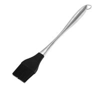 Brosse à huile en silicone à manche creux en acier inoxydable pour barbecue, badigeonnage, vitrage - résistant à la chaleur - Passe au lave-vaisselle - Non 31 cm - 1 paquet