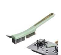 Brosse à joints - Appareil de nettoyage haute performance - Nettoyant ménager polyvalent pour plaques de cuisson - Accessoires pour rails de rebord de fenêtre et espaces étroits - Brosse fiable avec