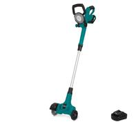 Brosse à joints sans fil 20 V - Manche télescopique - Avec batterie 4,0 Ah et chargeur rapide
