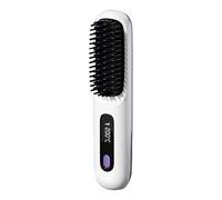 Brosse à lame pour cheveux lisses : brosse pour lisser les cheveux sans fil avec chaleur et technologie ionique | Brosse chaude électrique, brosse de coiffage en céramique, brosse à air chaud pour