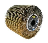 Brosse à lamelles abrasives Fartools A36 D120mm grain 36 pour poncer surfaces planes