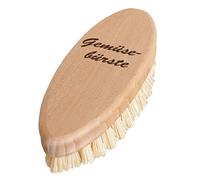 Brosse à légumes Chinchilla® en Bois de hêtre Made in Germany | Efficace avec Impression individuelle pour des légumes hygiéniques | Durable en Fibre - Poils naturels de Haute qualité