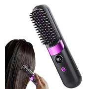 Brosse à lisser 4 réglages de température Peigne anti-brûlure