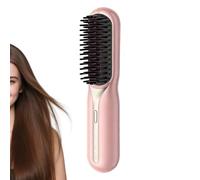 Brosse À Lisser Cheveux | Outils de Coiffure avec Système de Protection Anti-Brûlure,Brosse De Lissage Pour Femmes | Pour Filles La Matinée Pressée À La Maison Ainsi Qu'en Extérieur Pour Voyages Et Va
