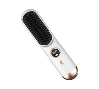 Brosse À Lisser De Voyage,35W Anti-Brûlure Rechargeable 9 Niveaux,Brushing Lisseur Chauffant Pour Cheveux - Pour Vacances Voyage En Voiture Rencontres Utilisation