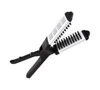 Brosse à lisser double face plate en forme de V Peigne démêlant pour lisser les cheveux plats double face Outil de coiffure pour la maison