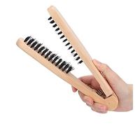 Brosse À Lisser En Bois, Pince De Peigne De Brosse À Double Face Peigne À Cheveux Lissant Antistatique Et Résistant À La Chaleur Outil De Coiffure Professionnel Pour Les Femmes Et Les Fillesc