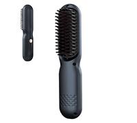 Brosse À Lisser - Fer Plat En ABS Et Brosse À Cheveux, Brosses Chauffantes À 3 Réglages De Chaleur Avec Cheveux, Brosses À Lisser Les Cheveuxes, Peigne Chaud, Lisseurs Chauds À Ions Négatifs Pour