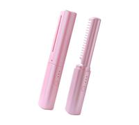 Brosse à lisser ionique à double usage, design en plastique non dommageable, brosse de coiffure pour boucles lisses et sans danger pour bébé, lisseur, bigoudi, brosse à cheveux ionique légère