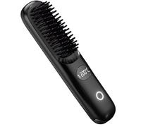 Brosse à lisser les cheveux - Brosse à chevux chauffante USB, lisseur compact | Brose de coiffage thermique ionique Rechargeable pour cheveux lisses épais et bouclés de voyage thermique en céramique